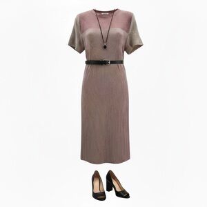 Merokeety Color Block Ribbed T-Shirt Dress – Size M | NWT